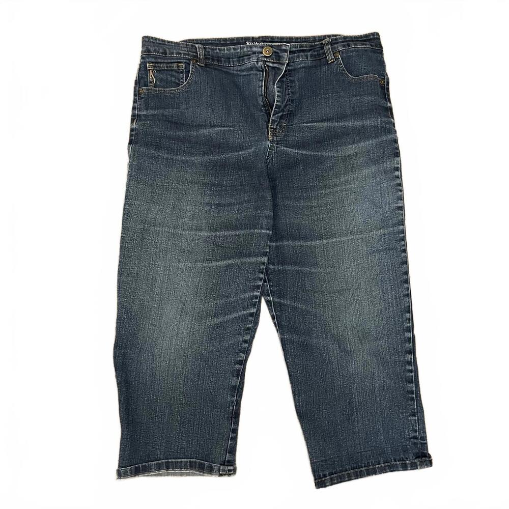 Style&Co, 18, Blue,  Capri Jeans